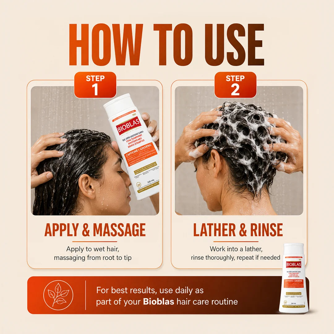 Bioblas Anti-Hair Loss Energy Shampoo (Caffeine + Ginseng)