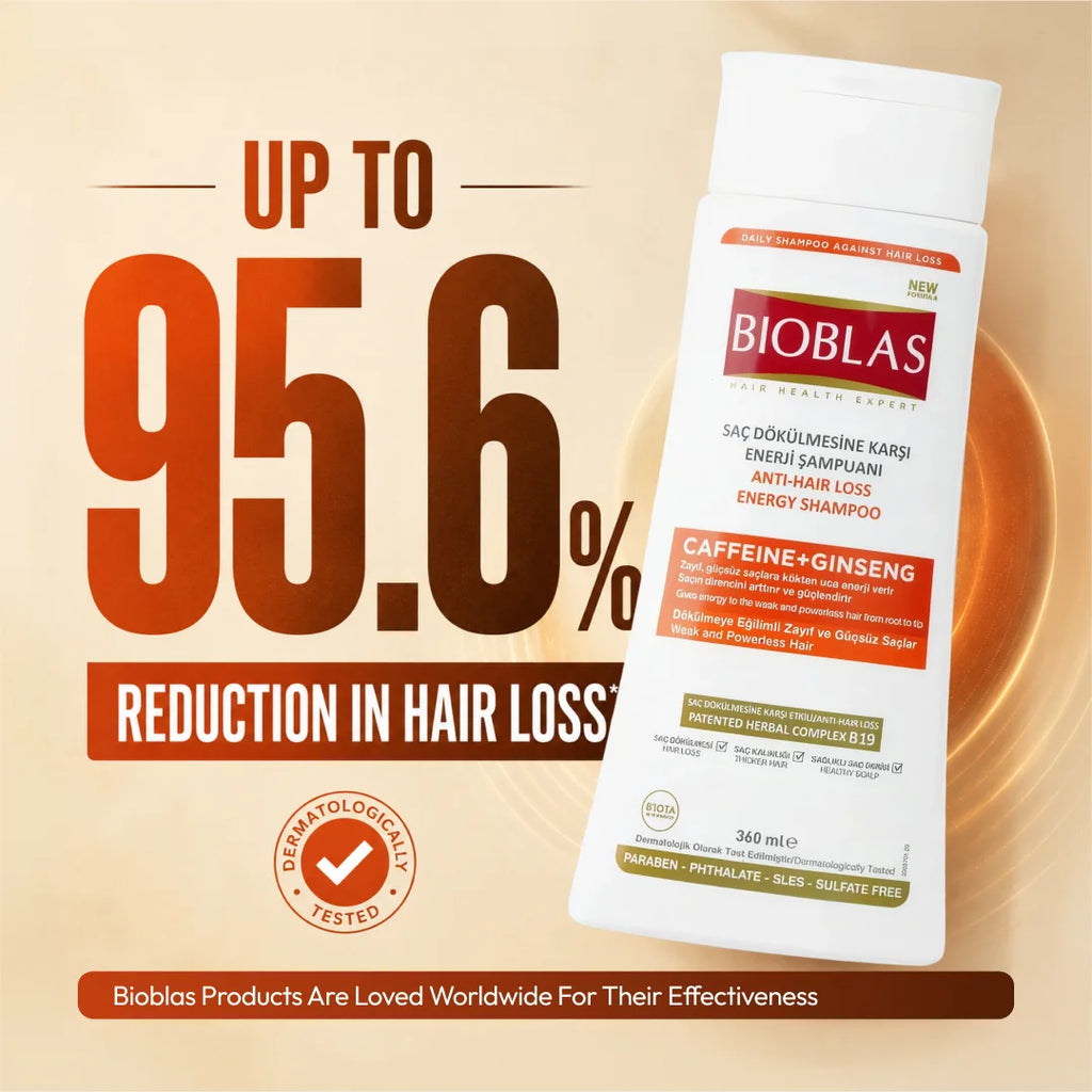 Bioblas Anti-Hair Loss Energy Shampoo (Caffeine + Ginseng)