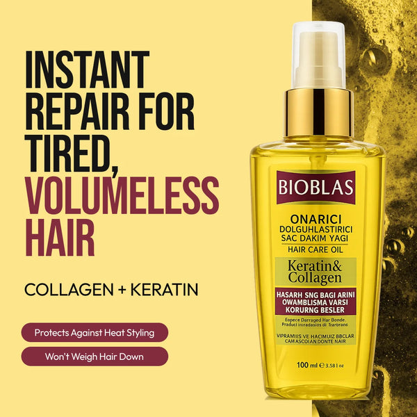 Bioblas Keratin & Collagen Hair Care Oil